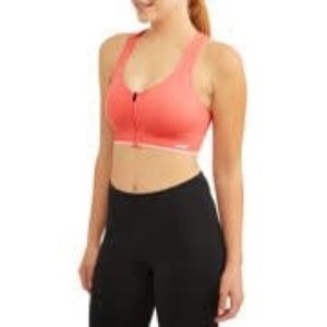 avia seamless zip front bra